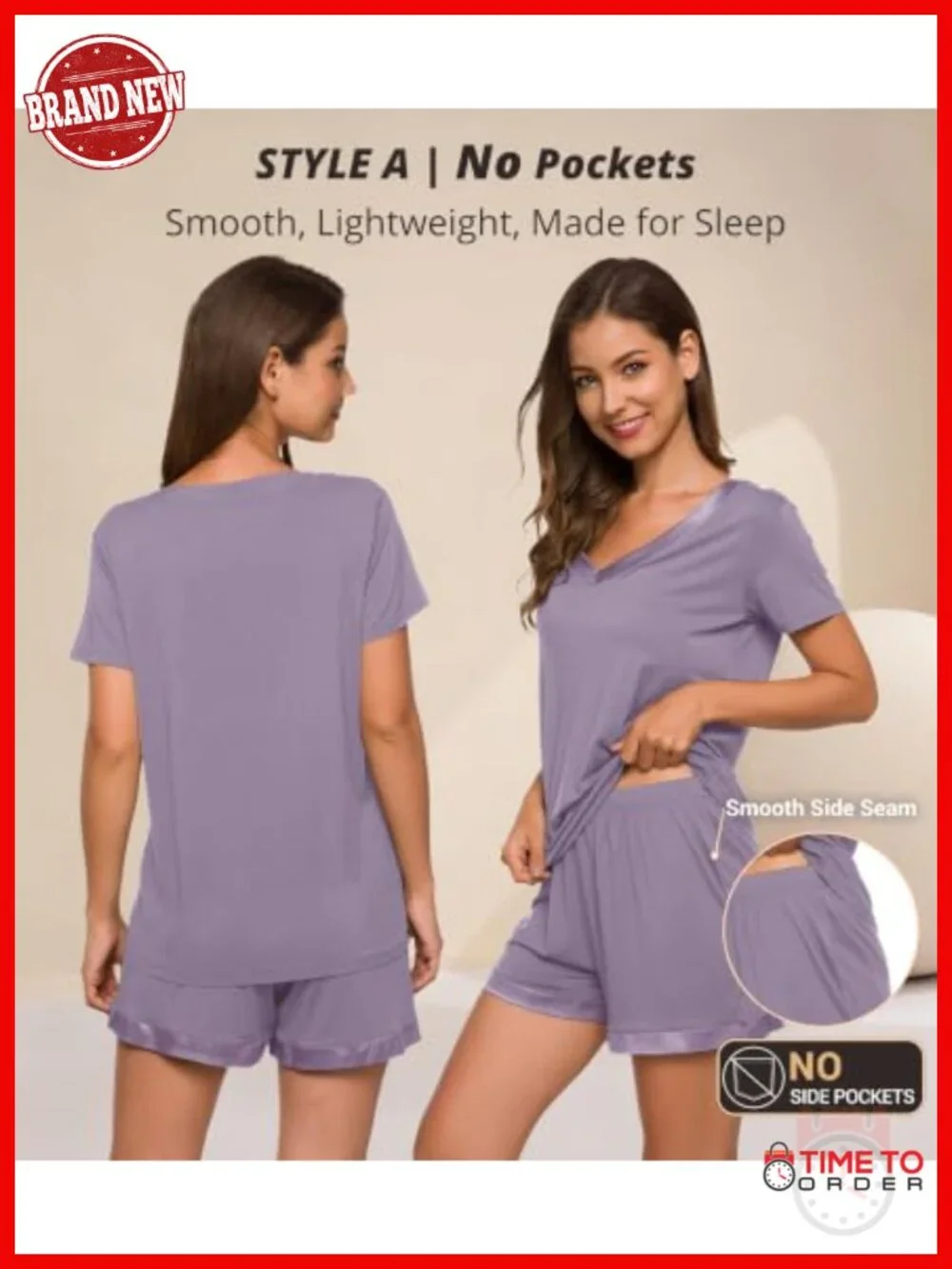 Viscose from Bamboo Pajamas Set Super Soft Cooling Short Sleeve Plus Size